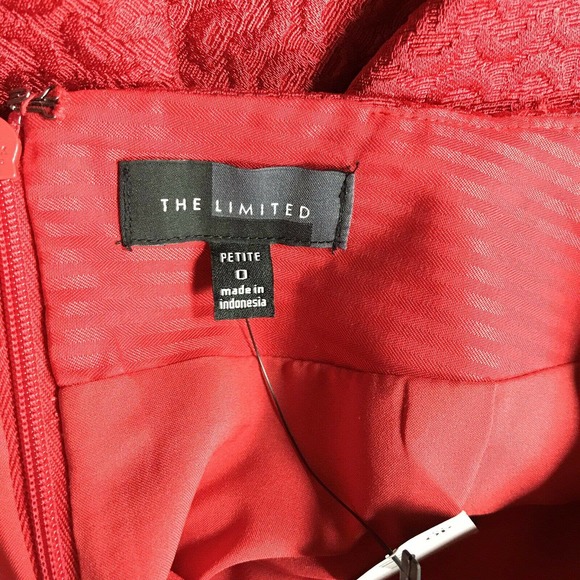 The Limited Red Textured Side Panel Pencil Skirt - Picture 6 of 7